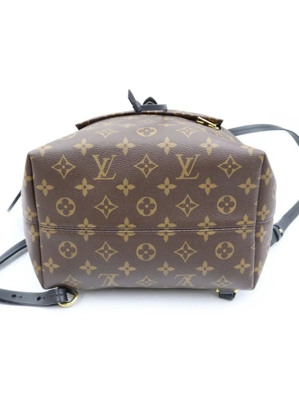 Louis Vuitton Monogram Montsouris NM Backpack Black Brown Leather Gold